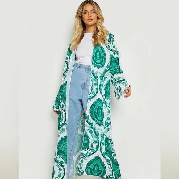 BOOHOO Maxi Kimono s/m NWT - Picture 1 of 4